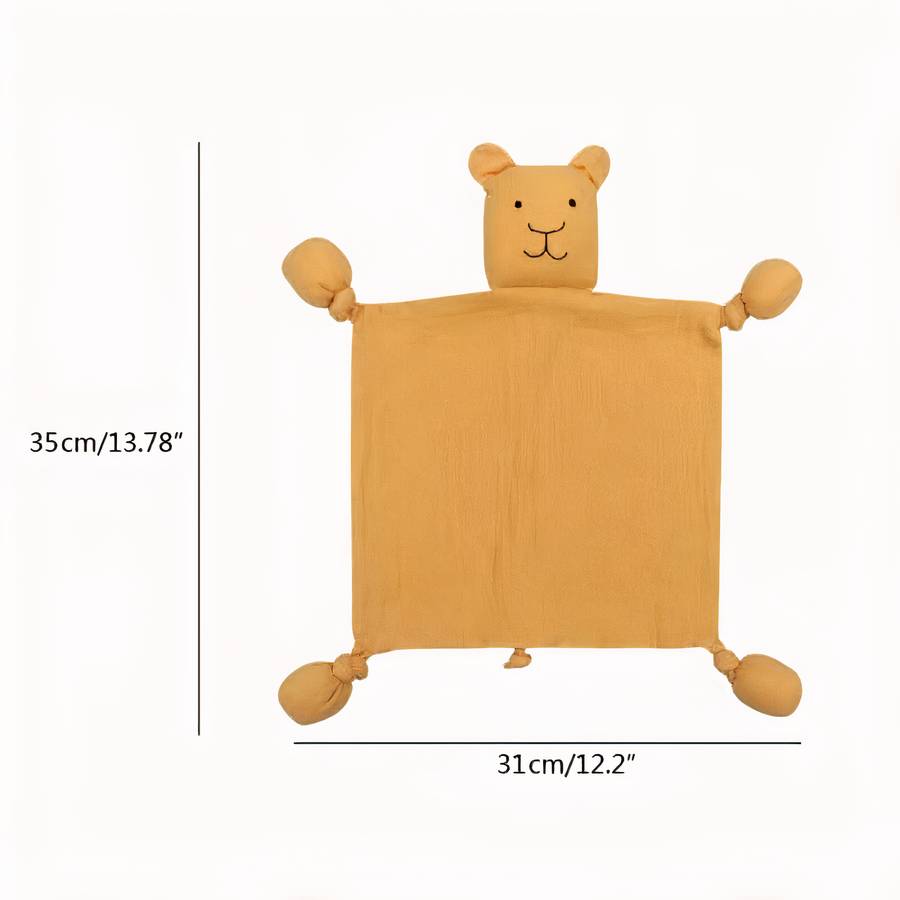 Baby Plush Bear Lovey Comforter Soft Cuddly Toy for Infants