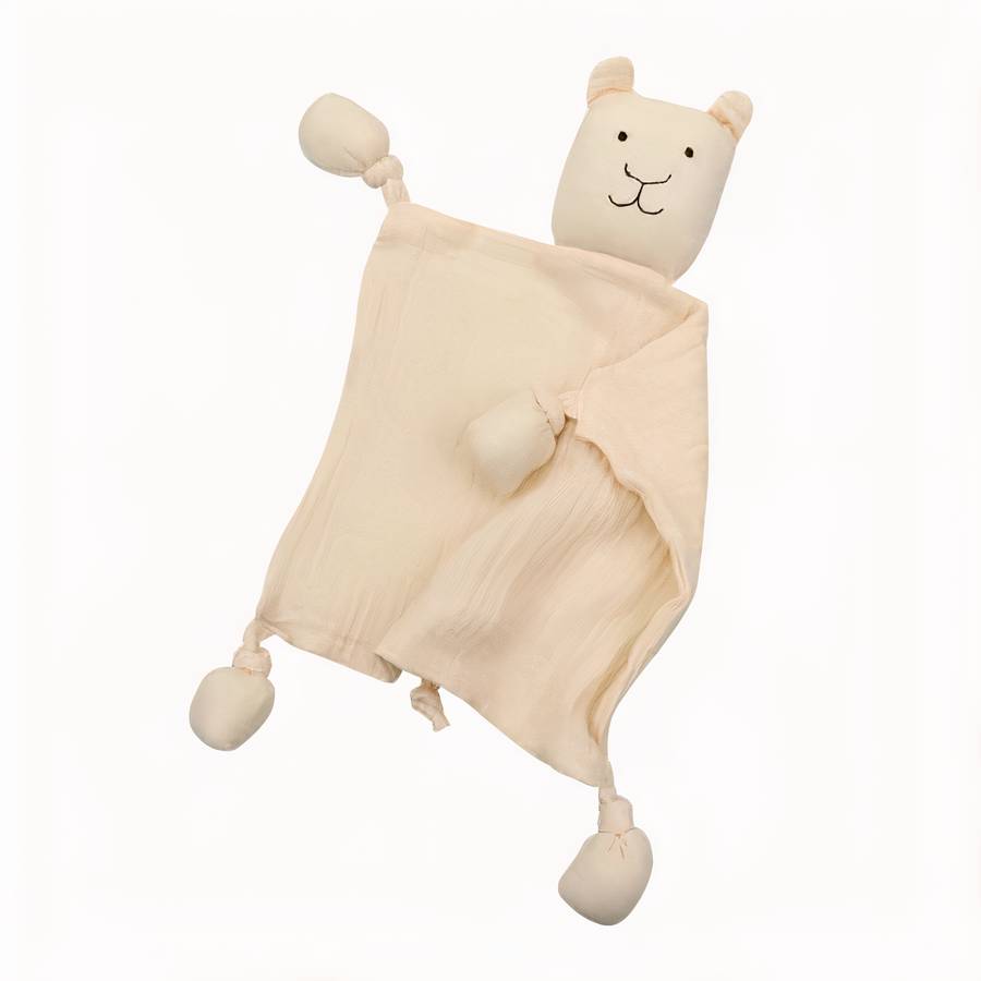 Baby Plush Bear Lovey Comforter Soft Cuddly Toy for Infants