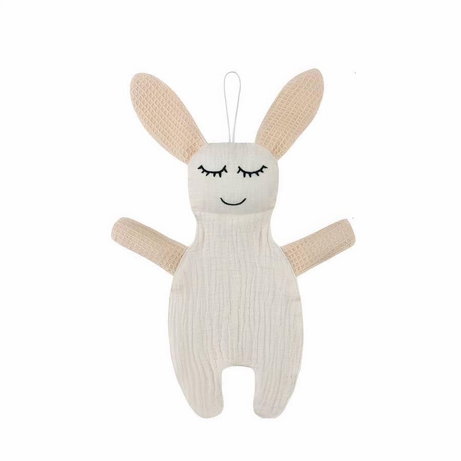Cotton Bunny Baby Lovey Soft Plush Blanket for Boys and Girls