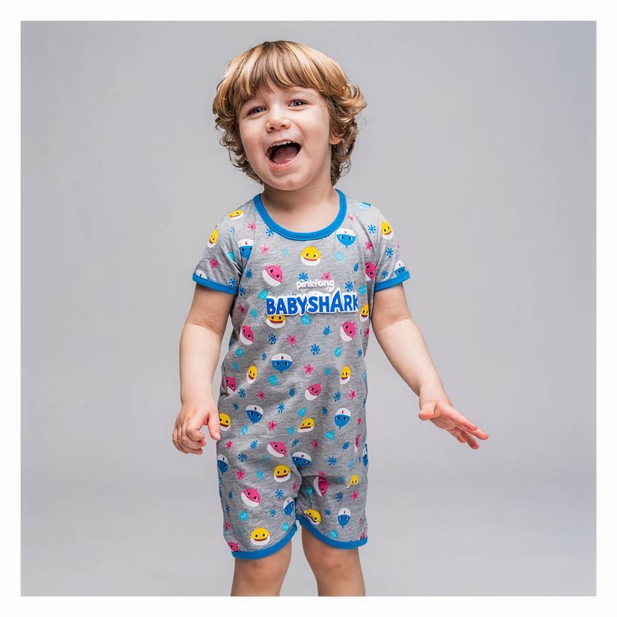 Baby Shark Short Sleeve Romper for Baby Toddler Infant
