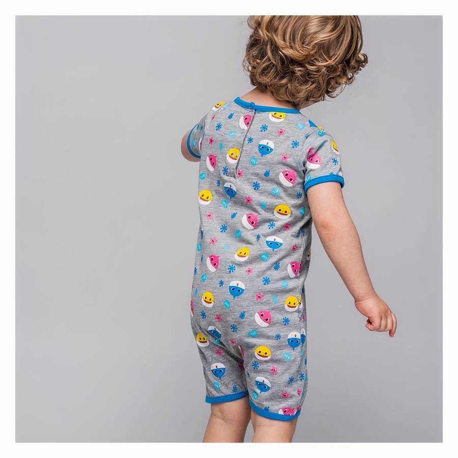 Baby Shark Short Sleeve Romper for Baby Toddler Infant