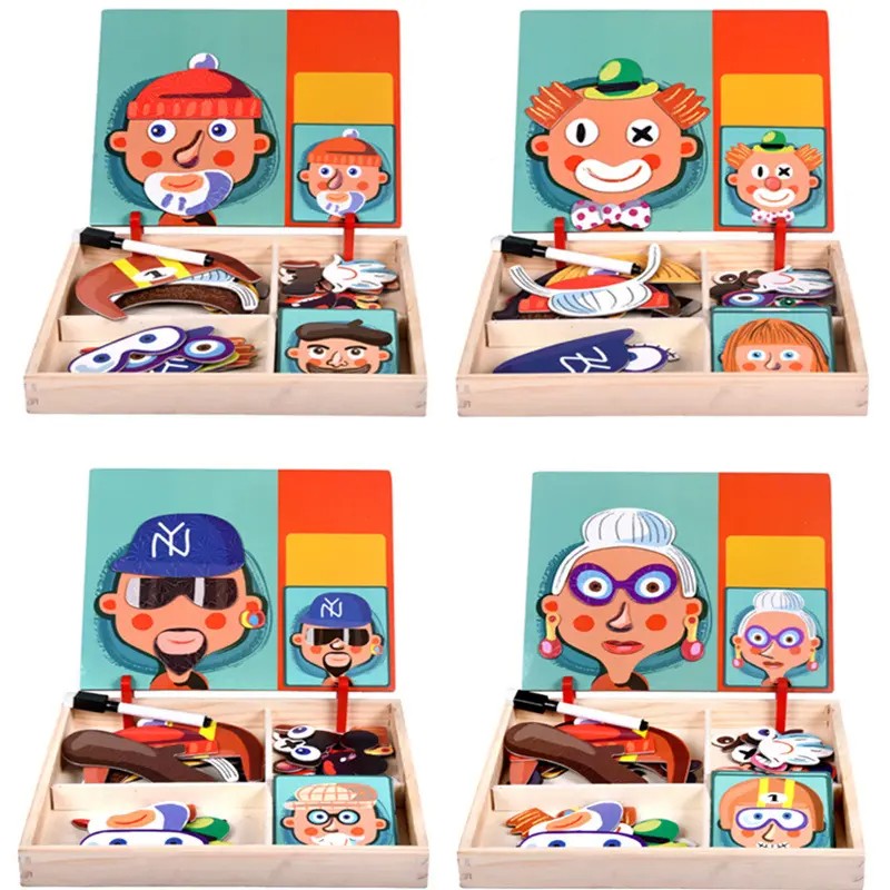 Montessori Magnetic Puzzle Educational Toy for Kids Learning and Development