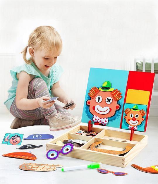 Montessori Magnetic Puzzle Educational Toy for Kids Learning and Development