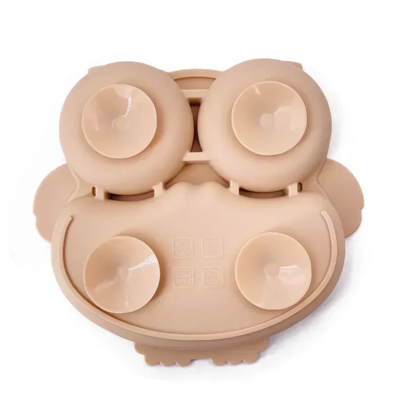 Baby Suction Plate Toddler Feeding Dish Non Slip Infant Bowl