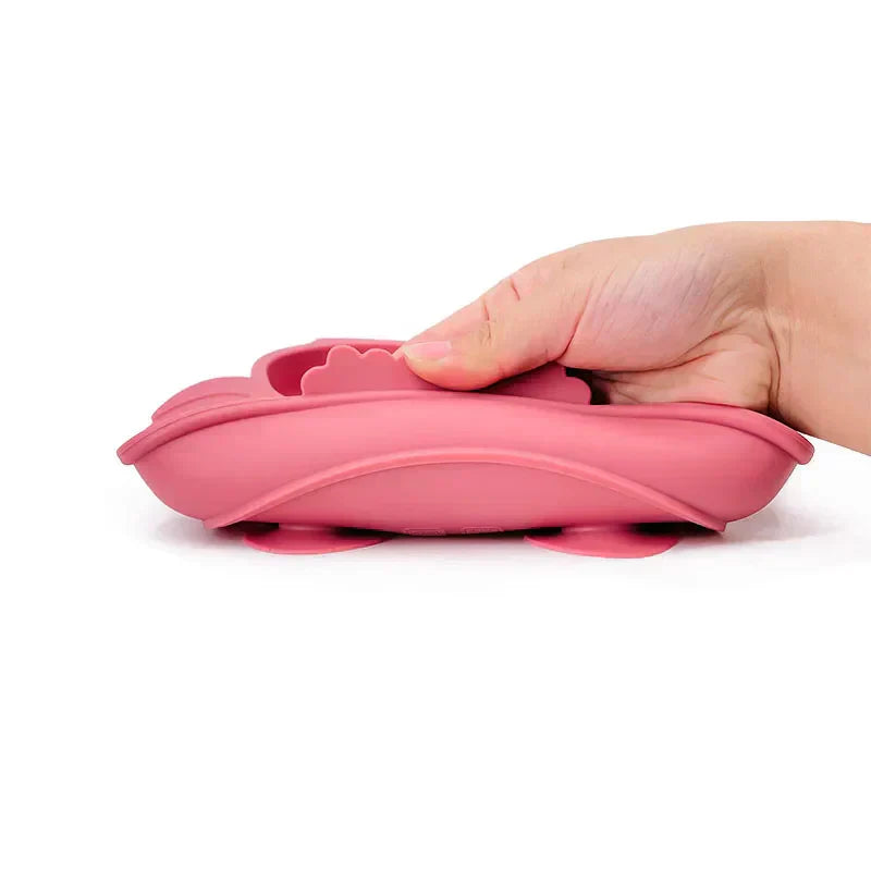 Baby Suction Plate Toddler Feeding Dish Non Slip Infant Bowl