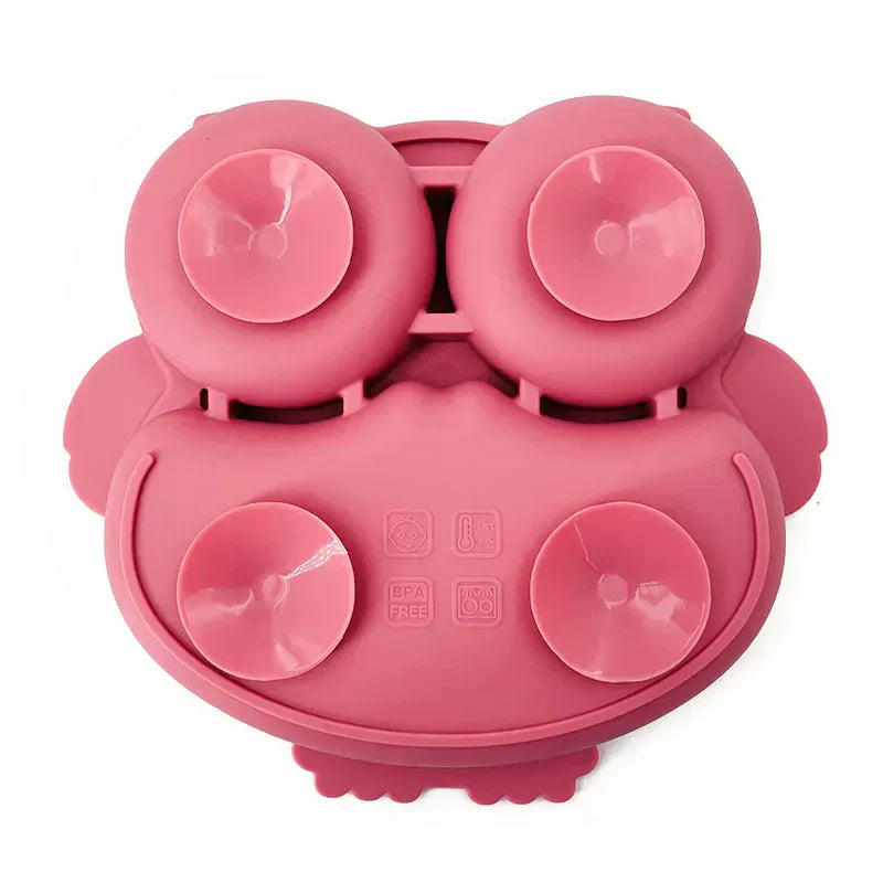 Baby Suction Plate Toddler Feeding Dish Non Slip Infant Bowl