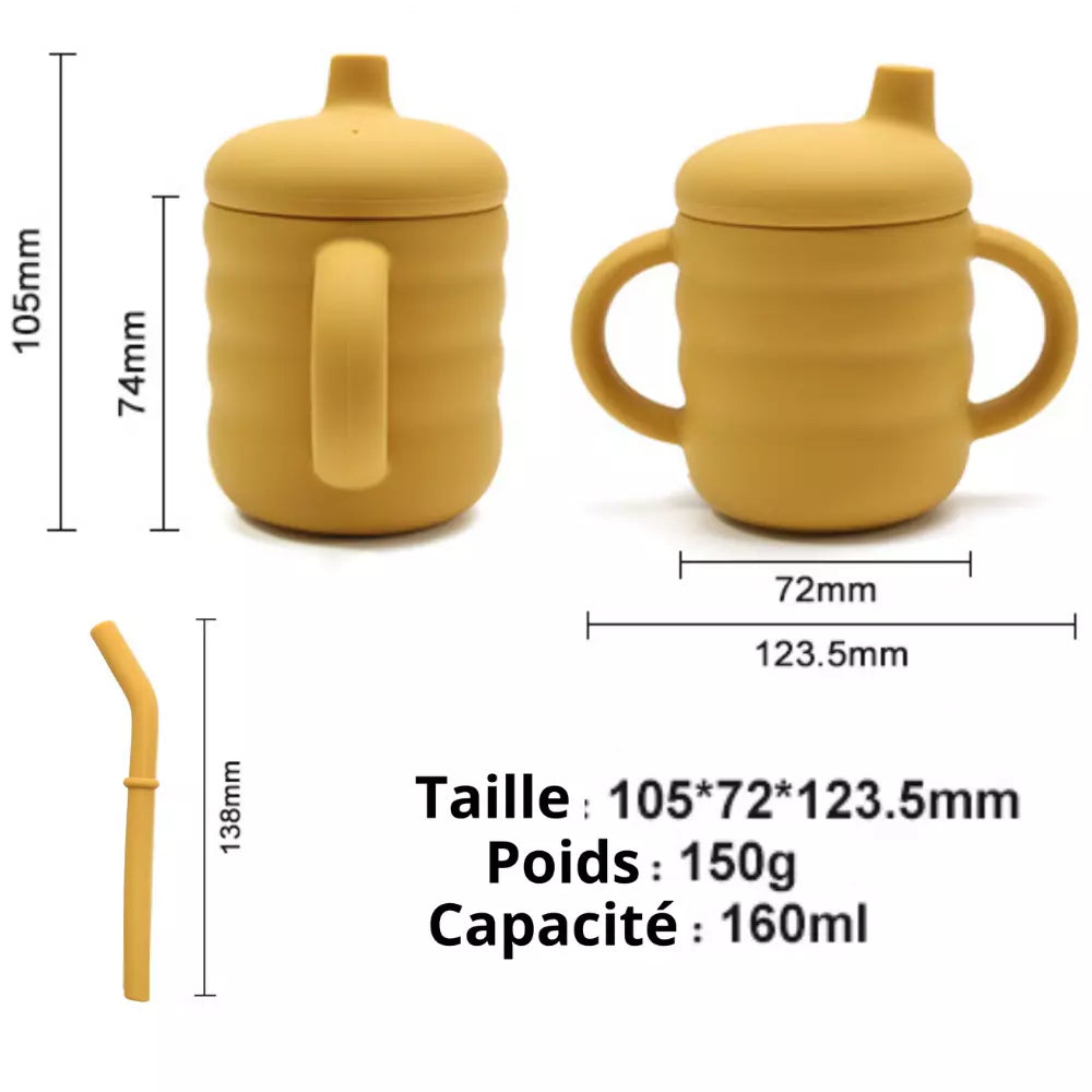 Training Cup for Toddlers Toddler Sippy Cup Spill Proof Easy Grip Learning Cup
