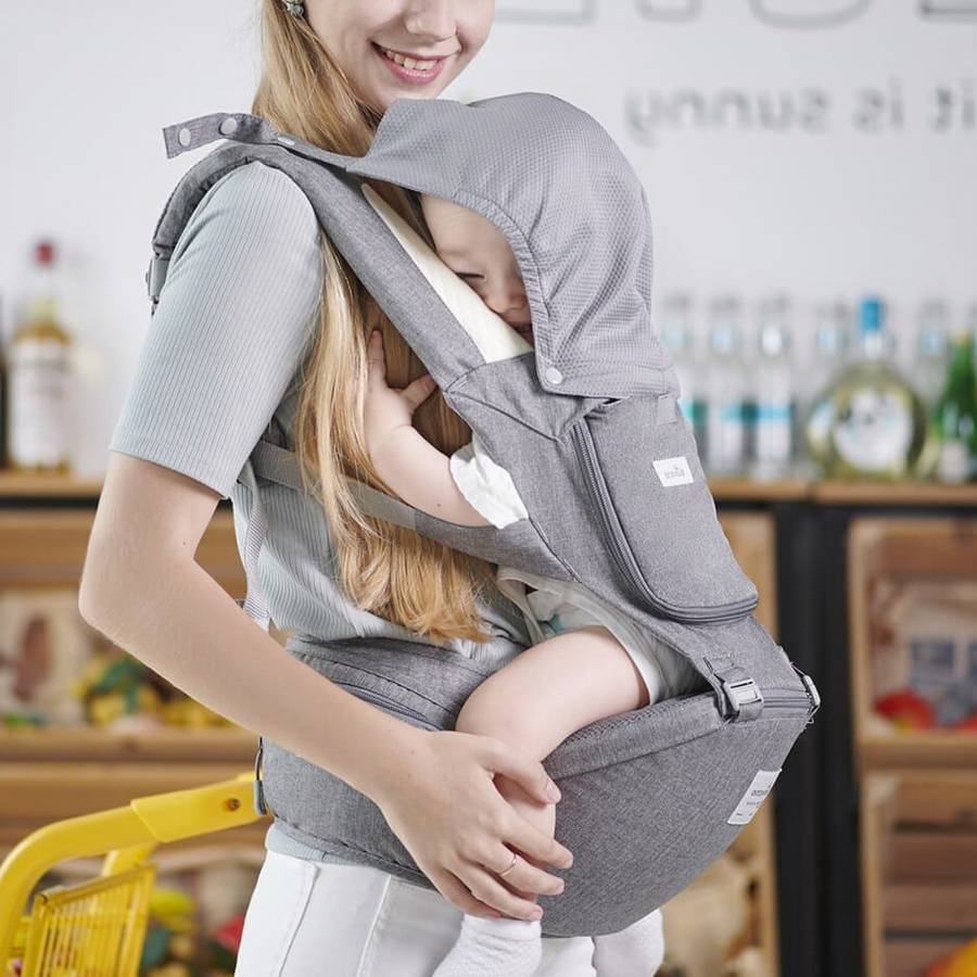 Kangaroo Style Baby Carrier for Newborns Adjustable Infant Carrier Wrap