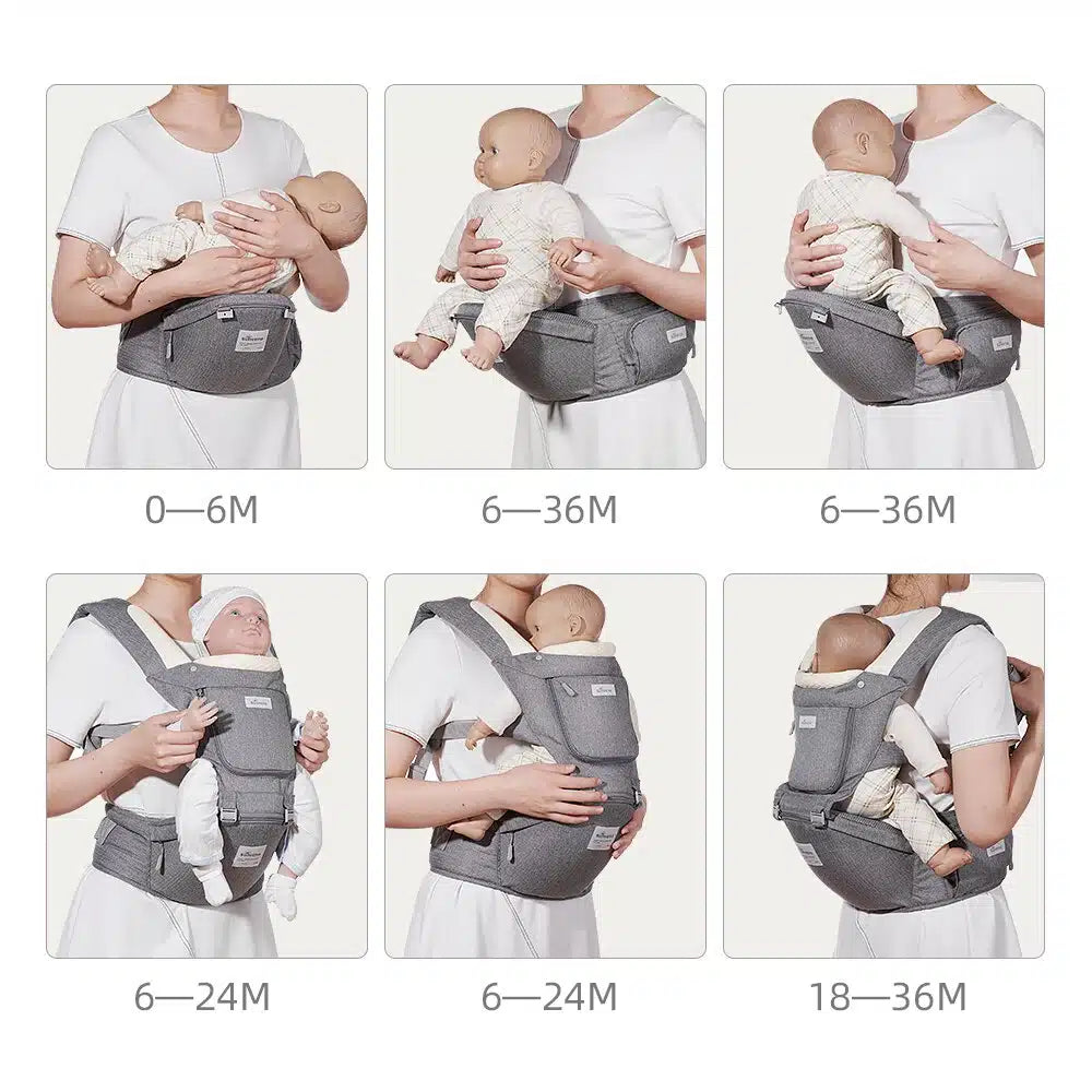 Kangaroo Style Baby Carrier for Newborns Adjustable Infant Carrier Wrap