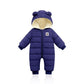 Cozy Winter Baby Romper Warm Fleece Infant Snowsuit