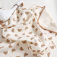 Little Brown Bear Baby Blanket Soft Cozy Toddler Bedding Gift