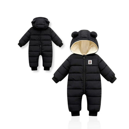 Cozy Winter Baby Romper Warm Fleece Infant Snowsuit