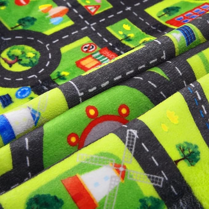 Kids Car Race Track Play Mat