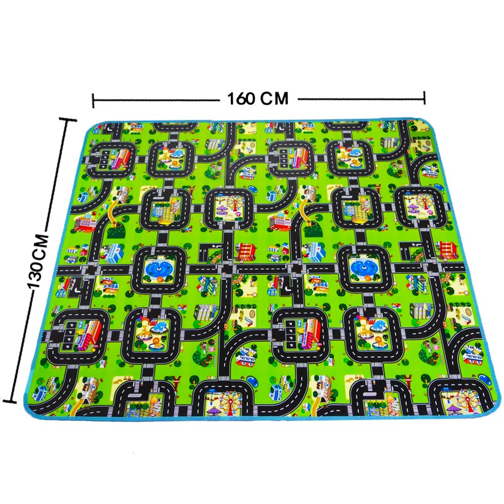 Kids Car Race Track Play Mat