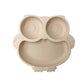 Baby Suction Plate Toddler Feeding Dish Non Slip Infant Bowl