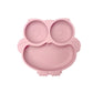 Baby Suction Plate Toddler Feeding Dish Non Slip Infant Bowl