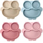 Baby Suction Plate Toddler Feeding Dish Non Slip Infant Bowl