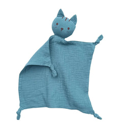 Baby Cat Lovey Plush Toy Security Blanket for Infant