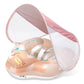 Baby Float with Sun Shield Baby Inflatable Pool Ring with Sun Protection for Infants Toddler Swim Ring