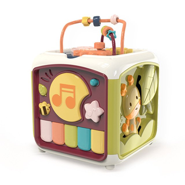 Montessori Baby Activity Cube 7 in 1 Developmental Toy